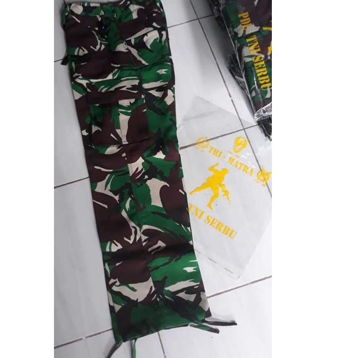 EXCLUSIVEBaju / Seragam / Pakaian PDL Loreng TNI Serbu Trimatra Velbed Premium|KD1