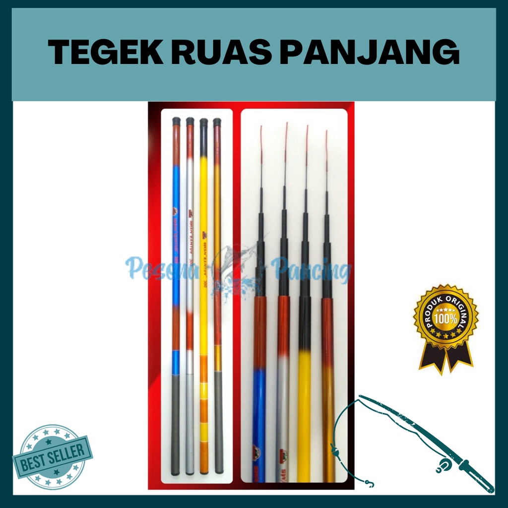 Joran TEGEK Pancing RUAS PANJANG 180CM-630 Kekuatan MEDIUM MURAH