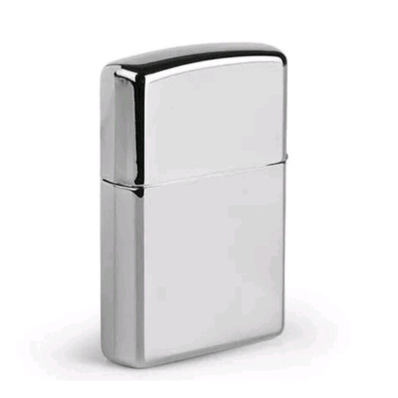 Korek Api Zippo Hitam Doft Silver Polos Doff Murah