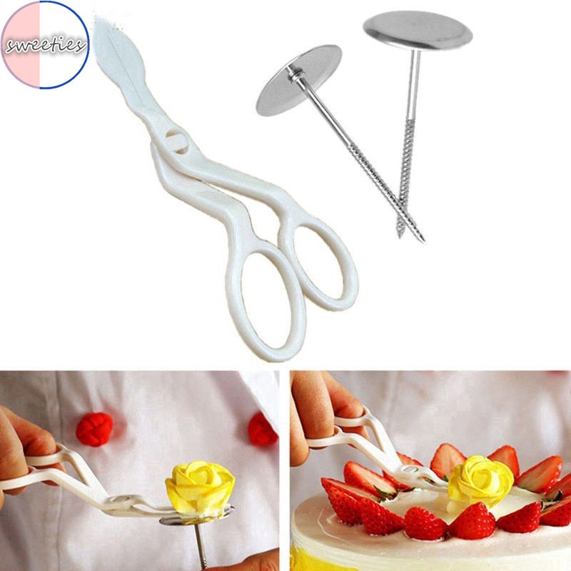 3pcs Gunting Mentega Bunga Untuk Dekorasi Kue