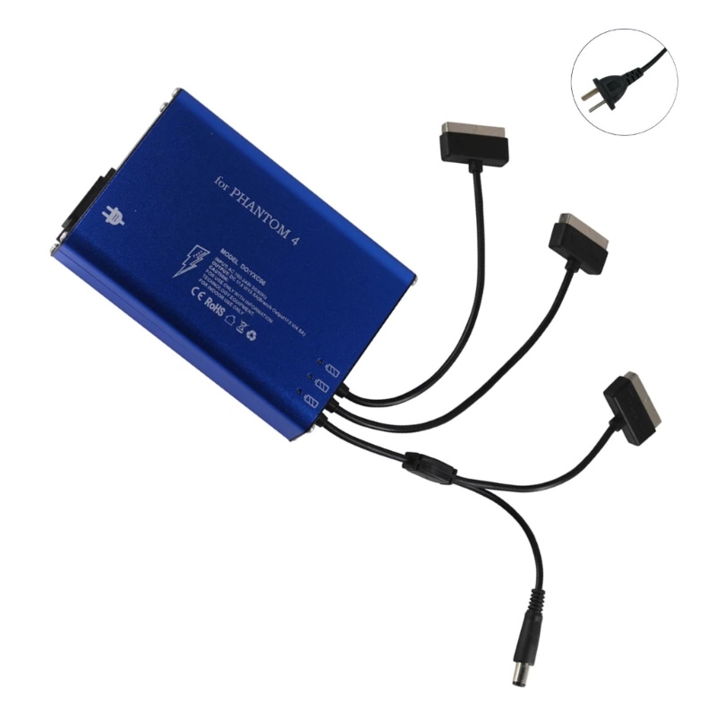 Zzz Hub Charger Baterai Paralel 4 Port Untuk Phantom 4 / 4 PRO / 4 Advanced Power Supply PHA4 V2.0