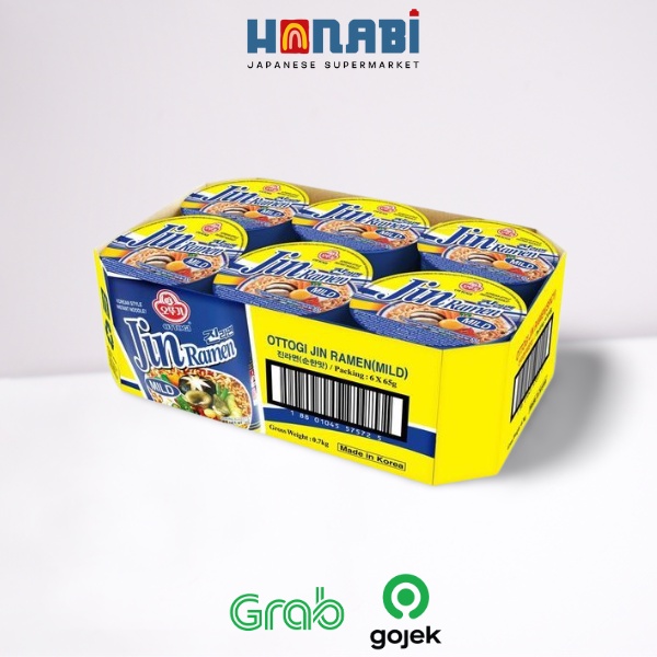 

Ottogi Jin Ramen Mild Bowl 65g (6pcs) - Mie Pedas Sup Made In Korea