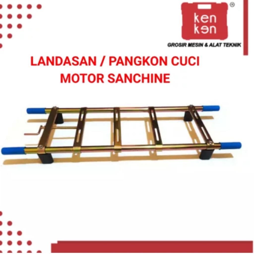 Landasan Cuci Motor Pangkon Rangka Frame Dudukan Cuci Motor Steam Power Sprayer Sanchin