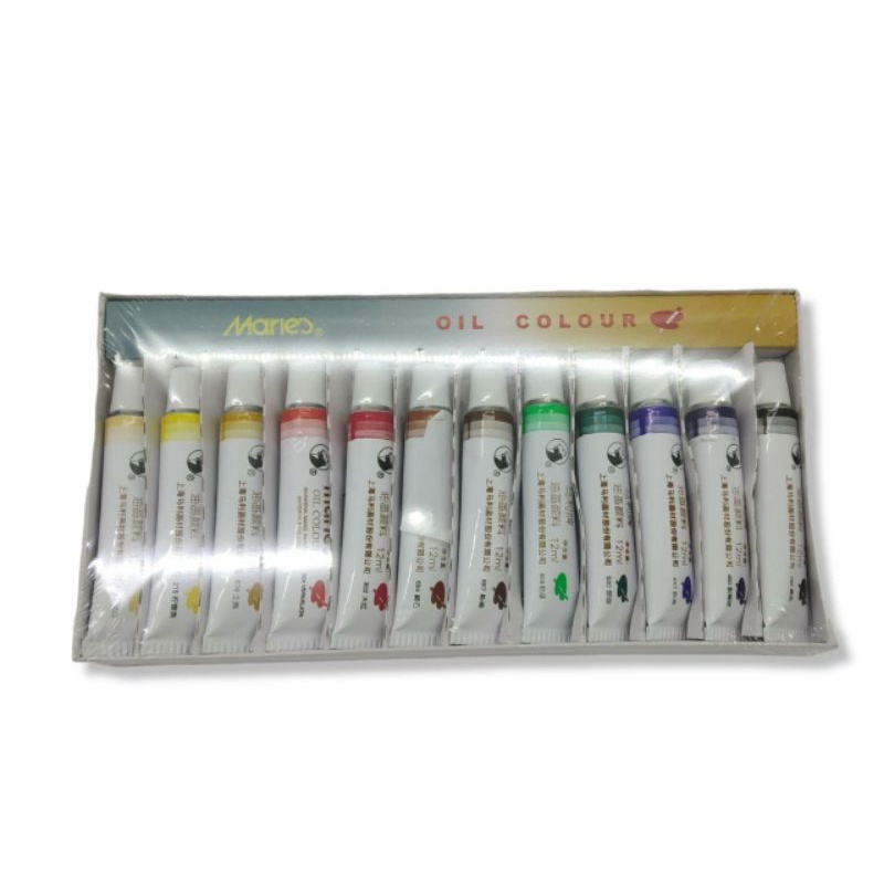 SET 12WARNA CAT MINYAK - MM2041 - OIL PAINTING COLOUR