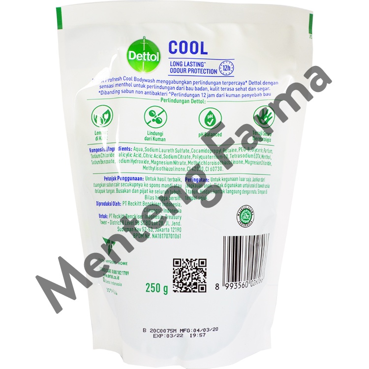 Sabun Mandi Cair Dettol ProFresh - Cool (250 Gram)