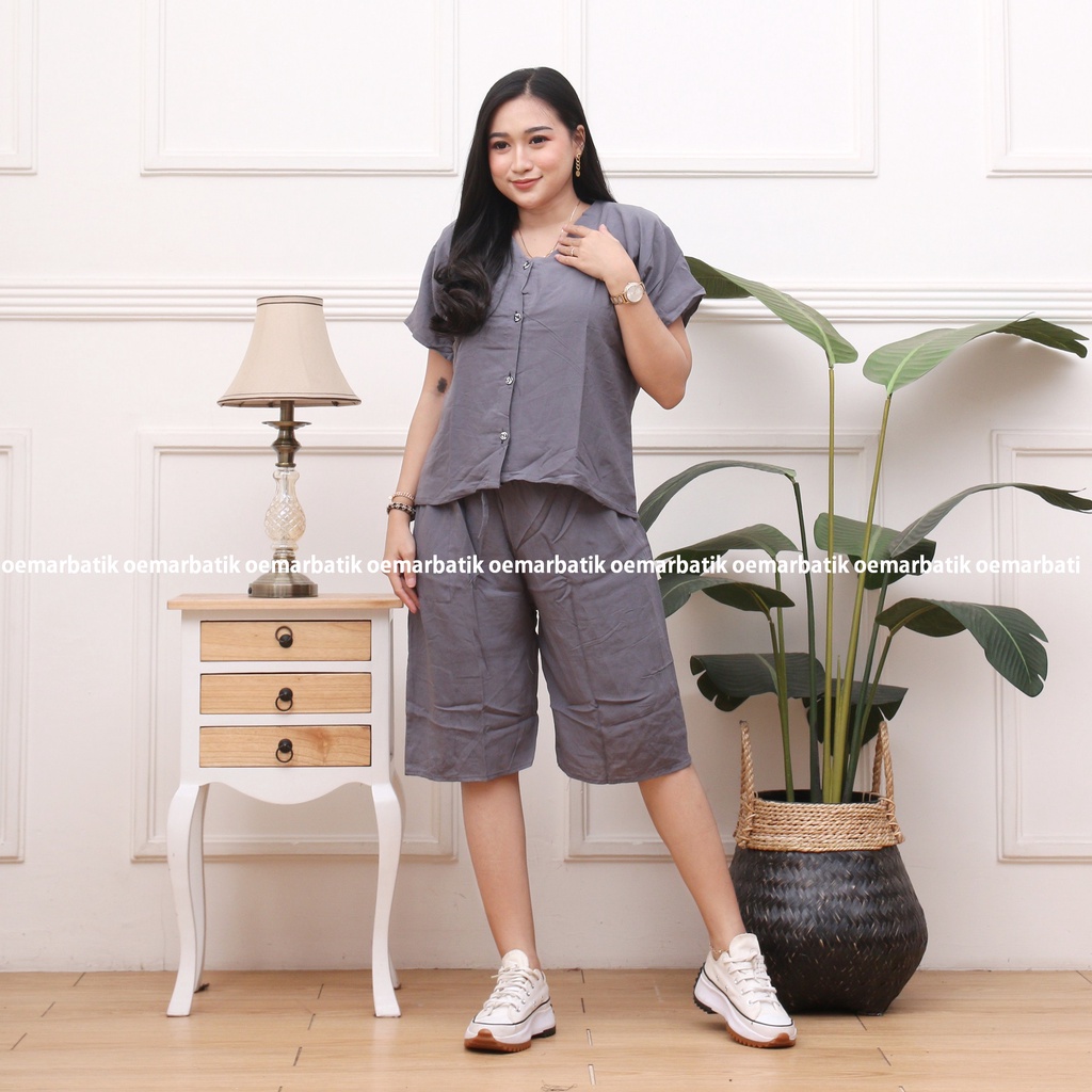 PIYAMA KANCING POLOS | PIYAMA RAYON POLOS | PIYAMA HITS