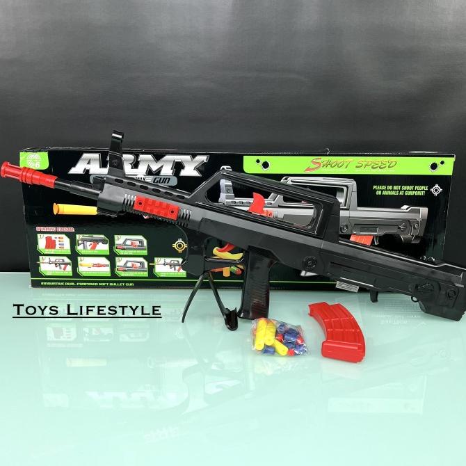 Mainan Tembakan Model Nerf Soft Bullet Steyr Bullpup By Eastern