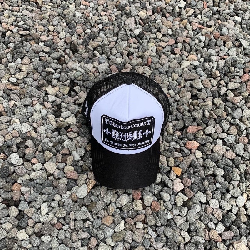 TRUCKER HAT TRICERA V2 - WHITE BLACK