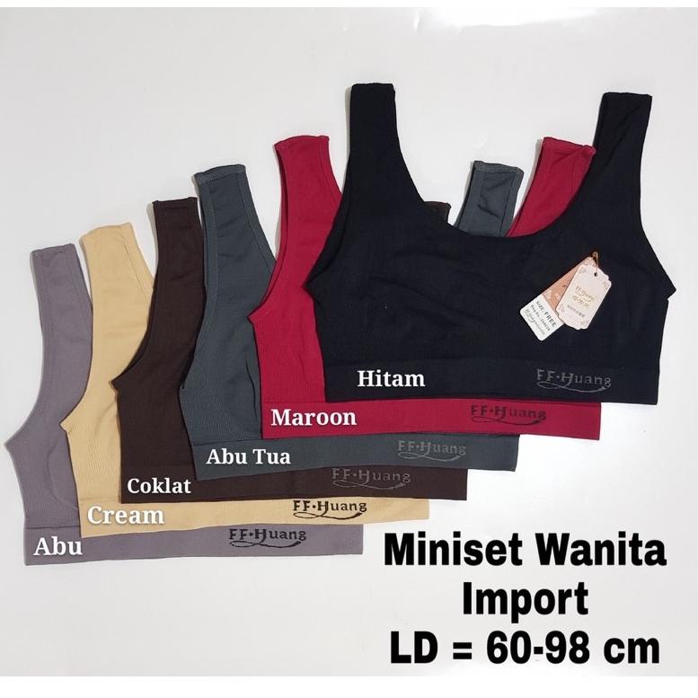 Miniset Wanita Import / Sport Bra Bisa Sampai Ukuran JUMBO "BDT.22Oc22х"