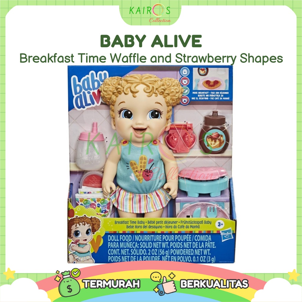 Baby Alive Breakfast Time Waffle and Strawberry Shapes