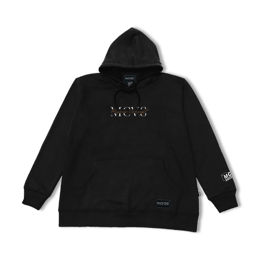 Mcvois Sweater Hoodie Bordir Font Gold Premium Distro