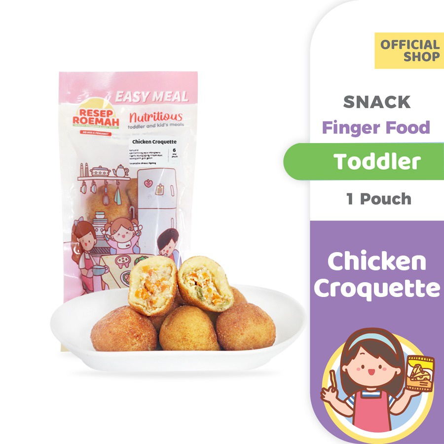 

ResepRoemah Chicken Croquette / Kroket Ayam / Toddler & Kids / Healthy Frozen Mpasi / No MSG