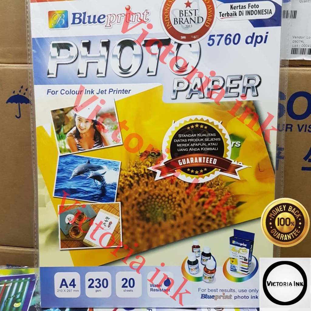 Kertas Foto Blueprint Glossy A4 230gsm Kertas Foto Blueprint A4 230gsm Photo Paper A4 230gsm Blueprint