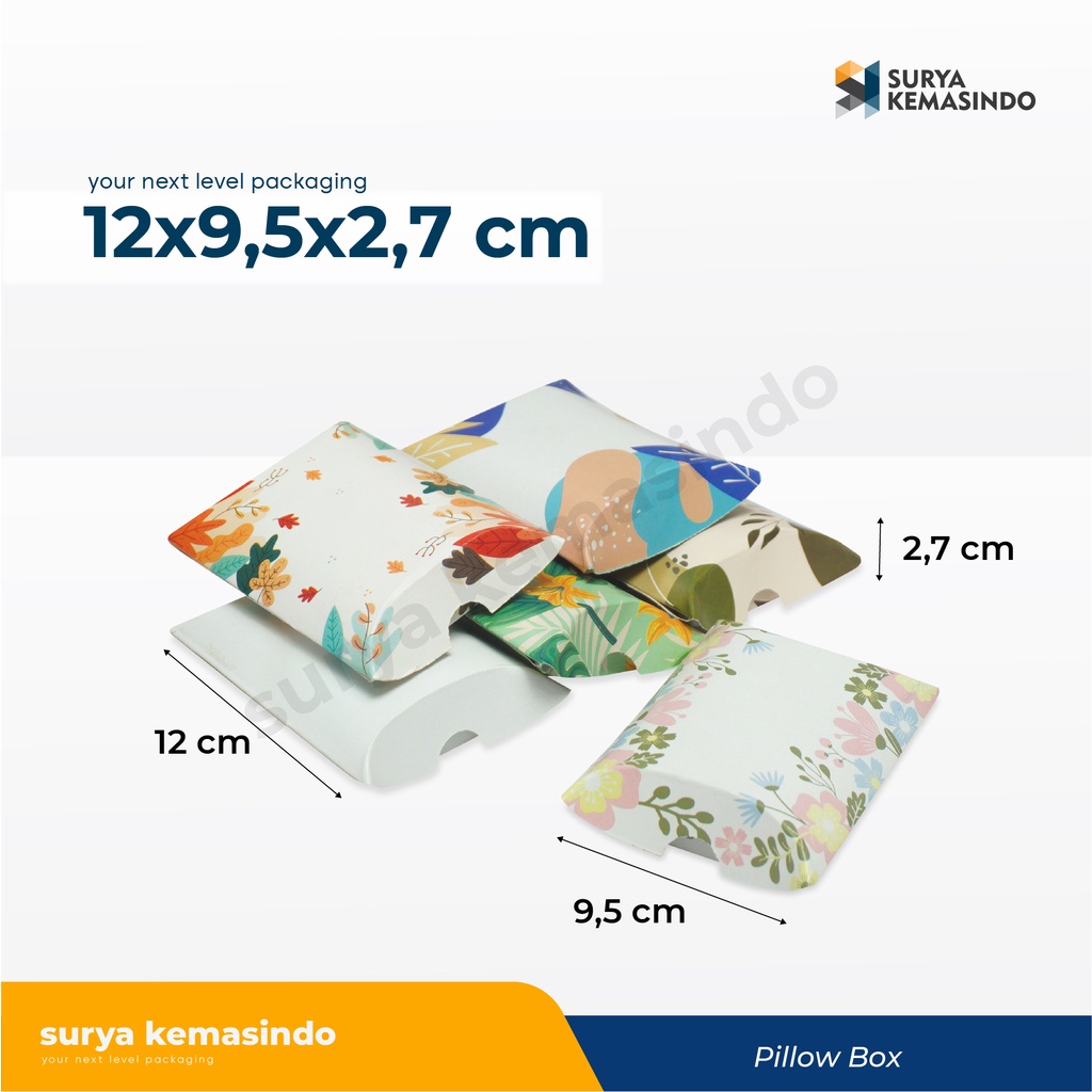 

Pillow Box 12x9,5x2,7 cm Kardus/Kardusmini/Karduskecil/Boxkecil/Karton/Kartonmini/Kemasan/Hampers/Gift
