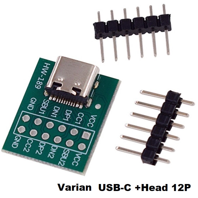 Converter USB Micro/Type-C to DIP 2.54mm PCB Adapter Socket Charger