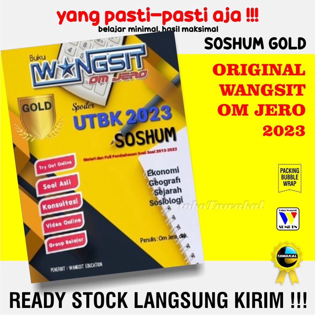Buku Wangsit UTBK SBMPTN 2023 / Buku Wangsit SNBT 2023 / Buku Wangsit OM JERO / Buku Wangsit TKA SOS