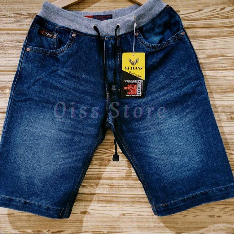 Recomended Celana Pendek Pria Rip Jeans Pinggang Kolor Distro Original
