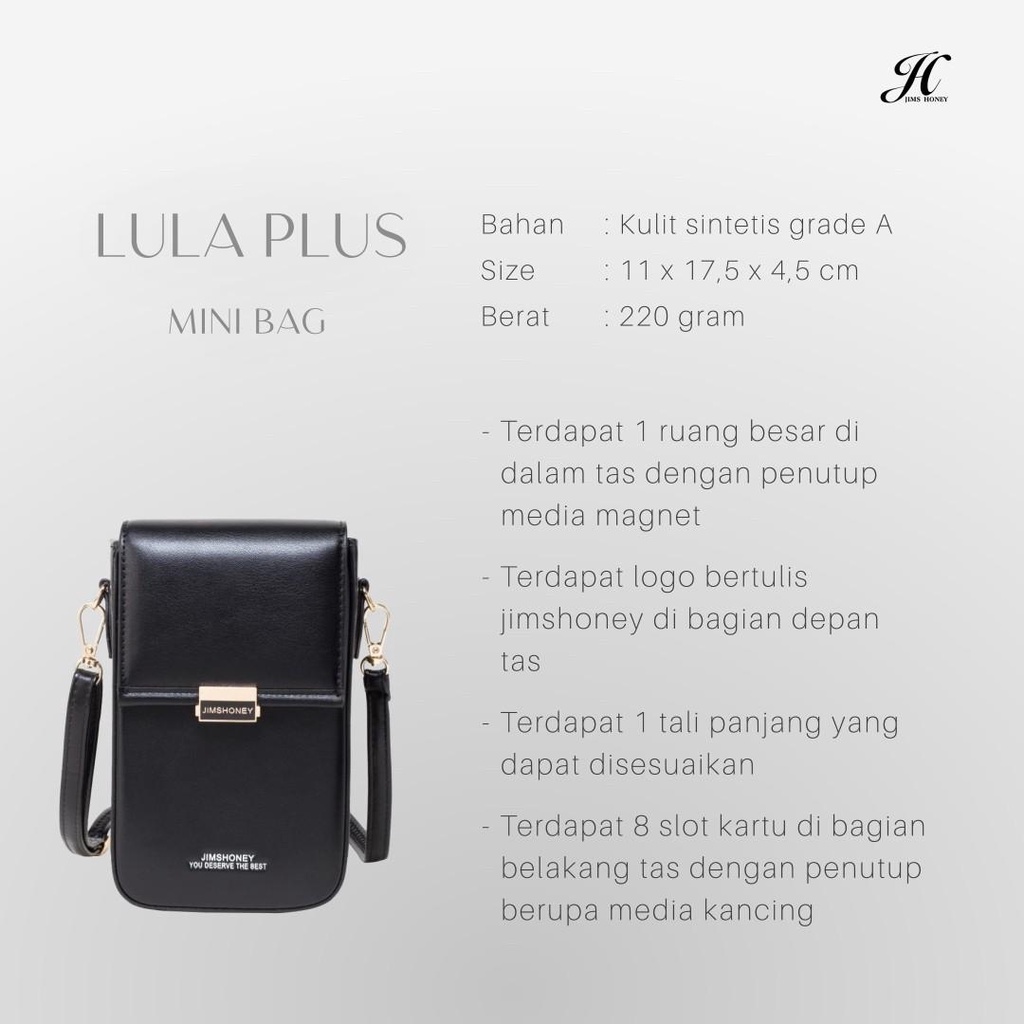 JIMS HONEY TAS KECIL WANITA LULA PLUS MINI BAG