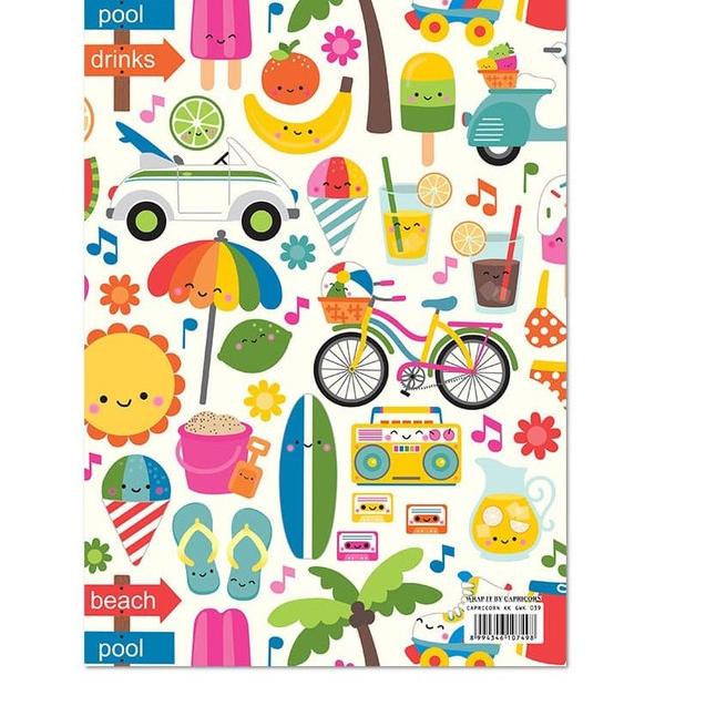 

Terbaru!! Capricorn Design Kertas Kado / Summer Giftwrap GWK 039 isi 6 ホ