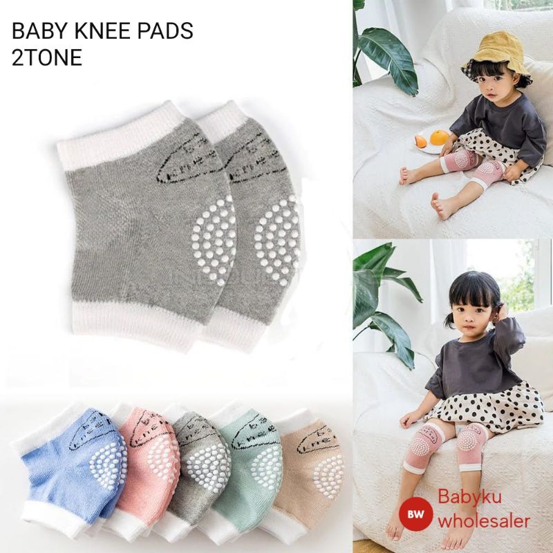 Pelindung lutut bayi / Baby knee protector knee pad 2 tone
