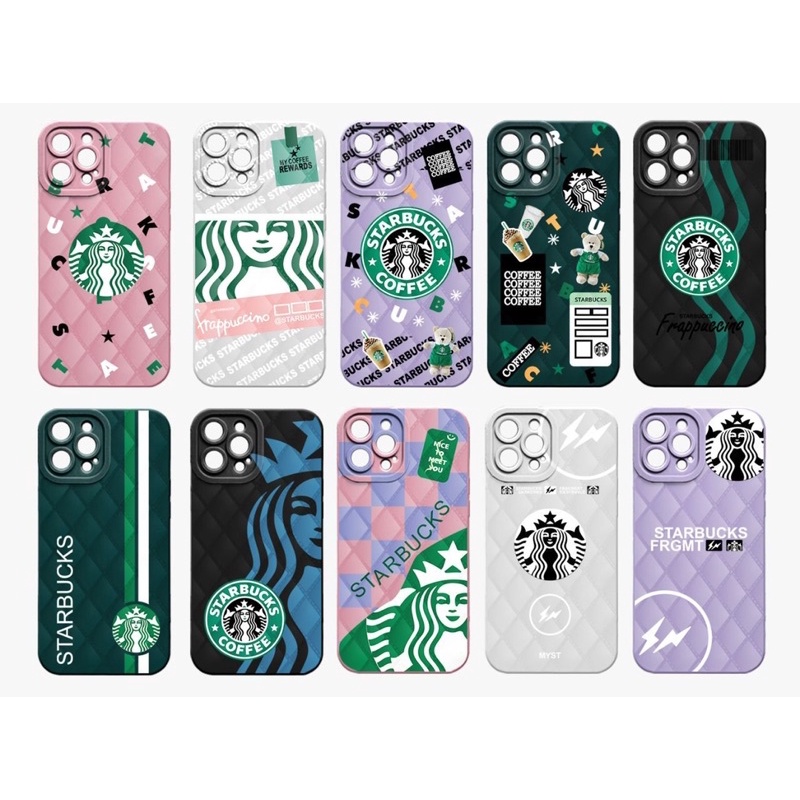 CASE 3D PRO DIAMOND MOTIF STARBUCKS Samsung A03 A03s A13 4g A33 5g  Vivo Y01 Y12 Y12s Y15 Y15s Y17 Y