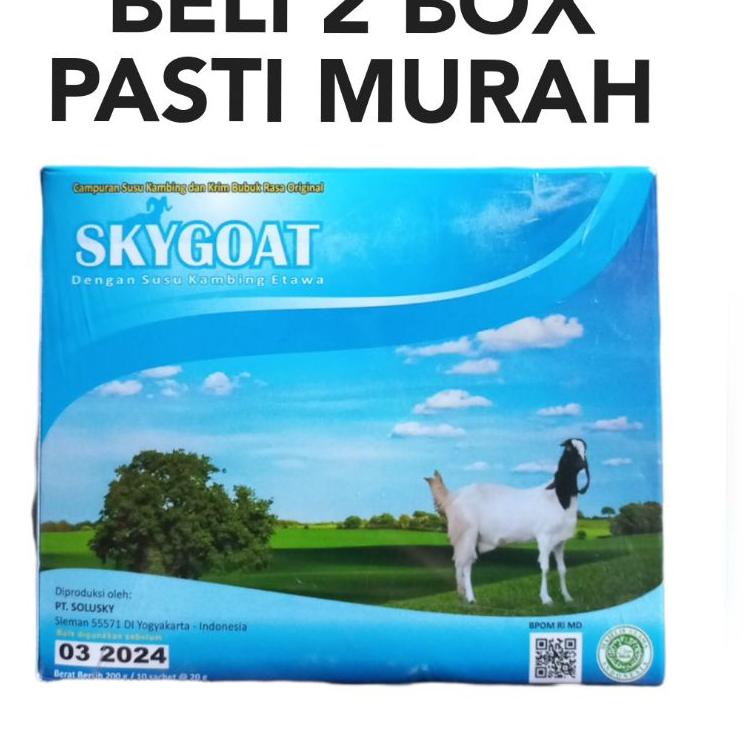 

Big Sale--Susu Kambing Etawa Skygoat 1 Box isi 10 Sachet