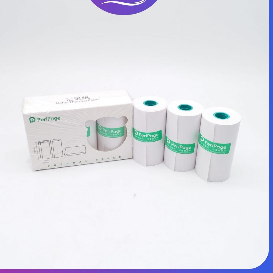 

Special Kertas Paper Printer Peripage A6 Bluetooth 56x30mm VARIAN NON STICKER FULL STICKER COLOR TRANSLUCENT .,