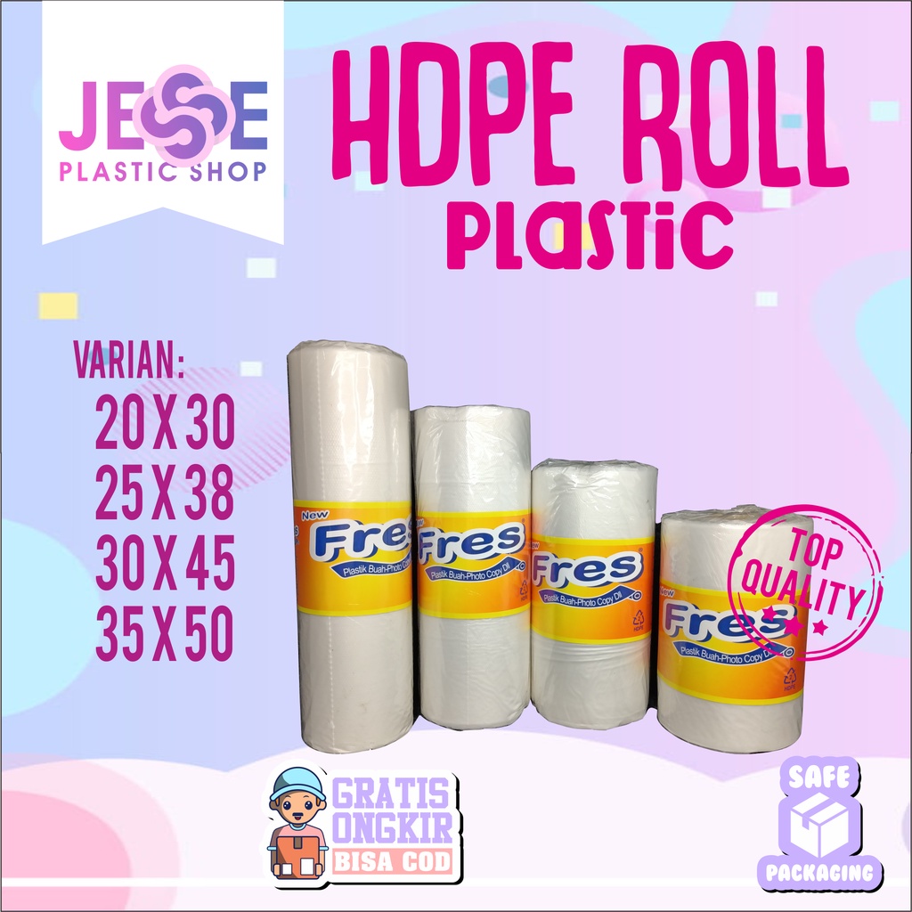 Kantong Plastik HDPE | Kantong Plastik Buah | Kantong Plastik Sayur | HDPE Roll | Plastik Fotocopy |