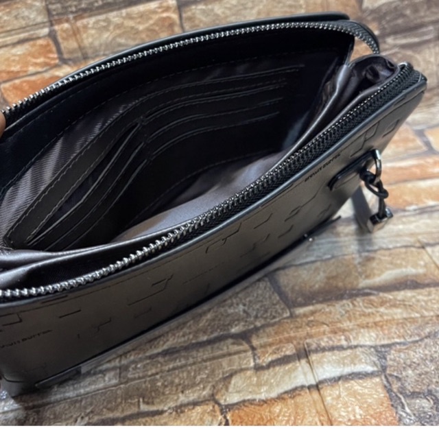 Handbag Clutch Braun Buffel Tas Tangan Lock Kunci Pria_Wanita Kulit Premium Import