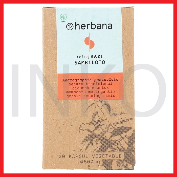 

HERBANA RELIEF SARI SAMBILOTO 30KAPSUL