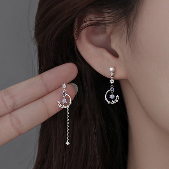 Anting Rumbai Desain Kupu-Kupu Aksen Mutiara Imitasi Gaya Korea Untuk Wanita