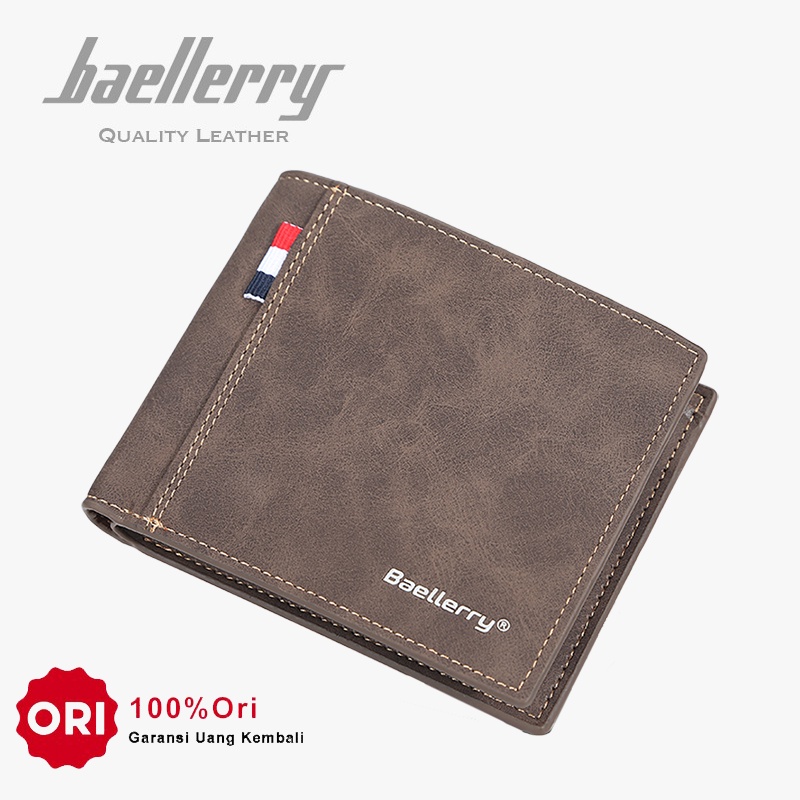BAELLERRY D9180 Dompet Pria Bahan Kulit PU Leather Premium WATCHKITE WKOS