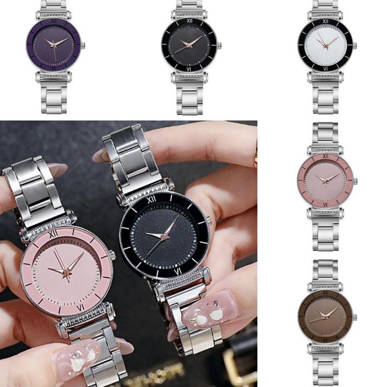 [KODE 6129] jam tangan wanita quartz luminous free batre cadangan