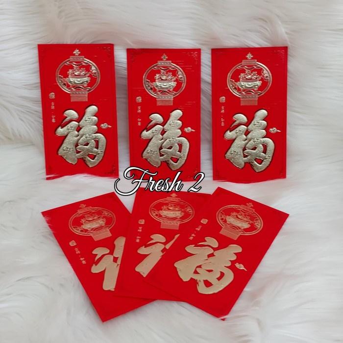 

Sale 10 Lembar Amplop Fu /Angpao Fu/Angpao Hoki Hemat