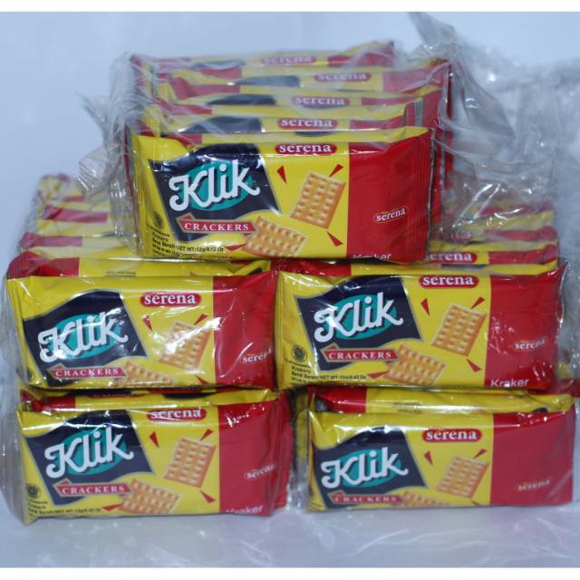 

( BAYAR DI TEMPAT/COD ) Serena Klik crackers biskuit 10pcs 12gr