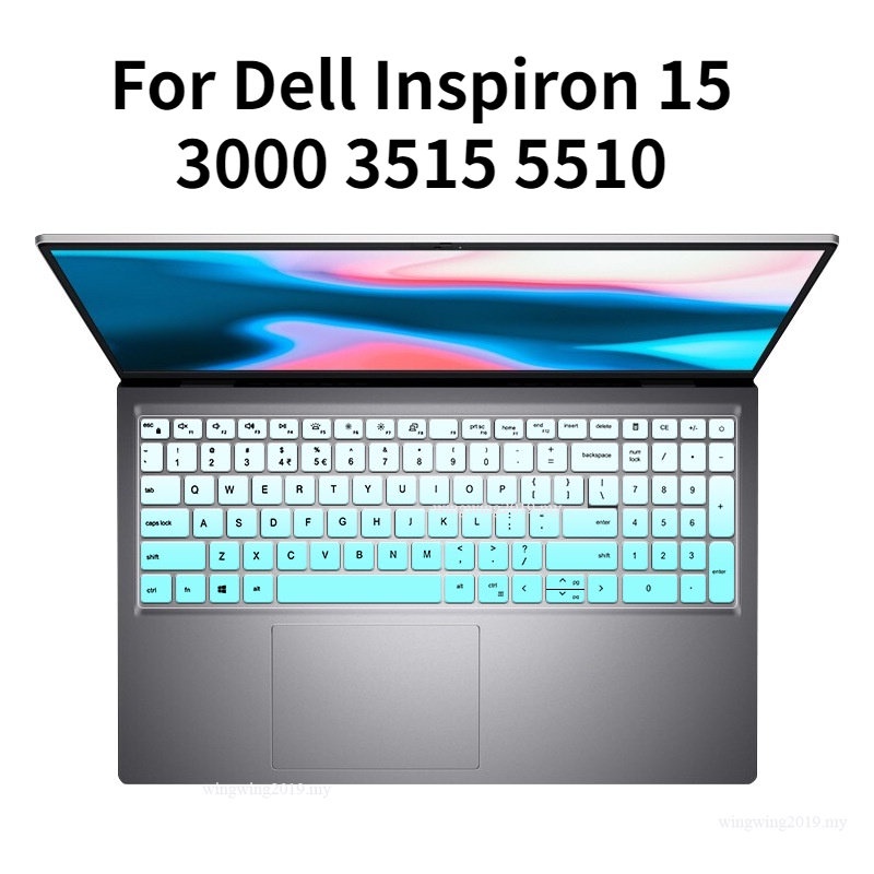 Cover Pelindung keyboard Bahan Silikon Untuk Dell inspiron 15 3000 5510 3511 3510 3515 7510 7515 7610 3520 15pro 5510 16pro G15