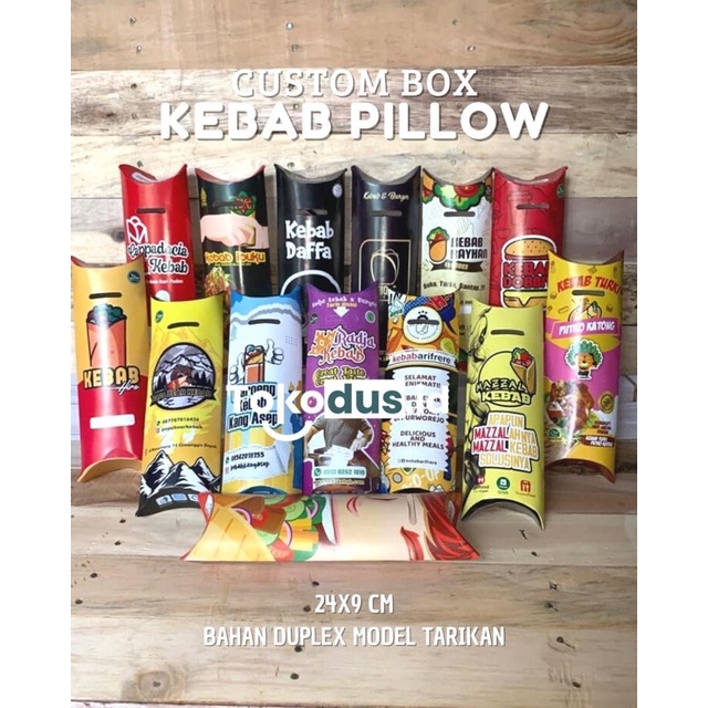 Kemasan Kebab Custom 1000 pcs Murah / Dus Kebab Tarikan