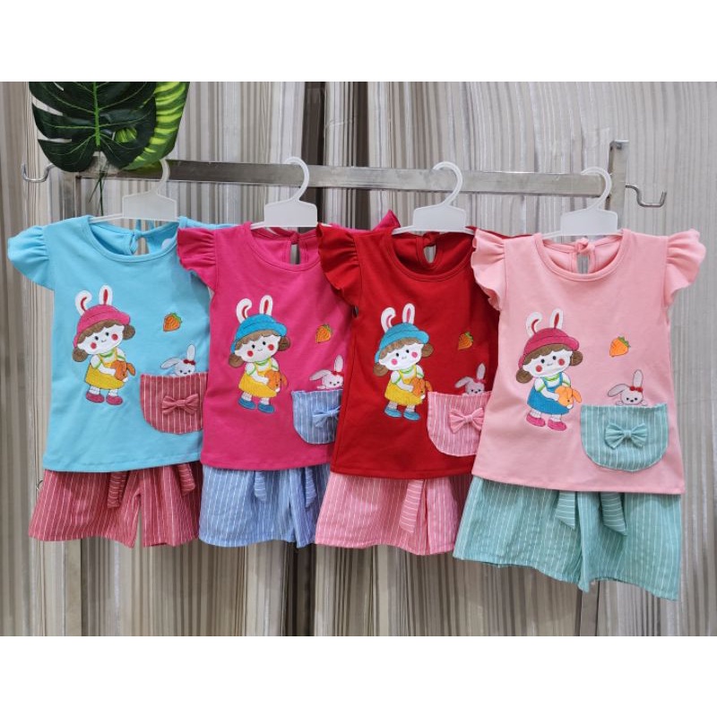 baju bayi perempuan stelan celana baby girl