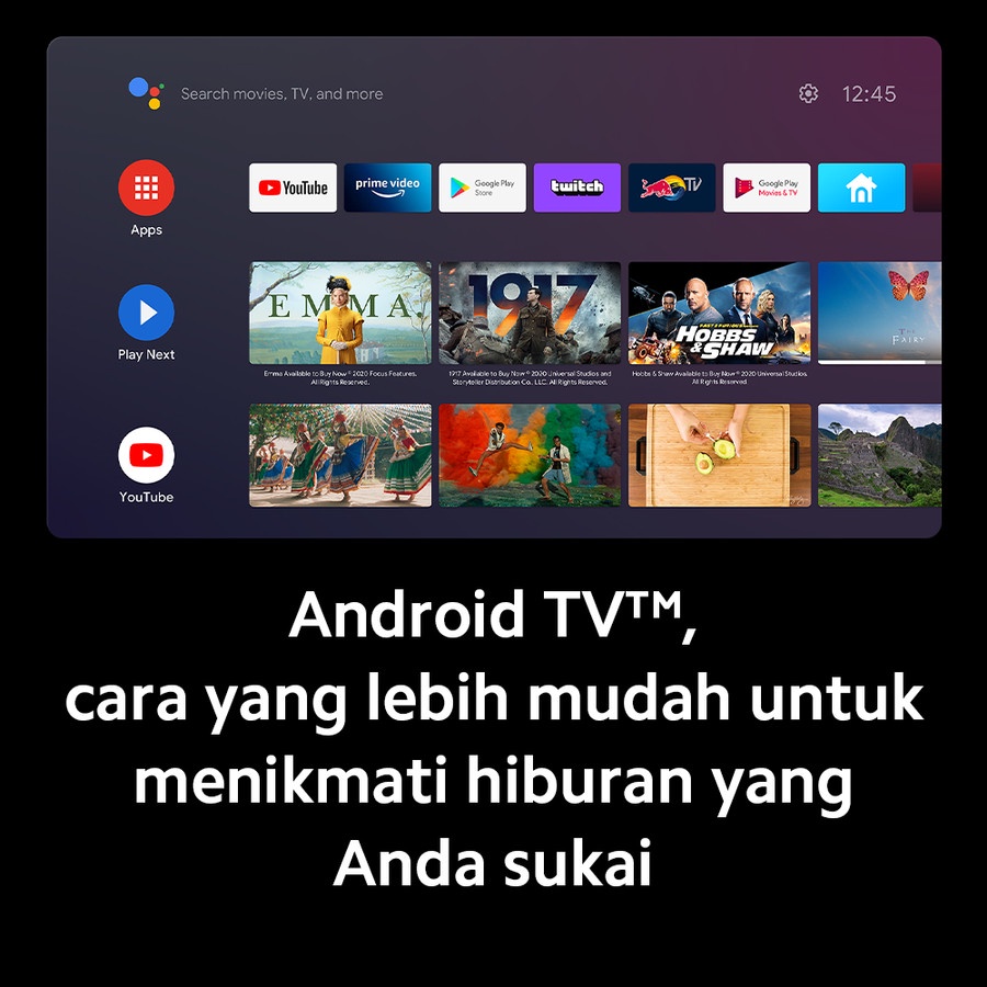 Xiaomi Mi TV FHD A2 43&quot; ANDROID TV, DIGITAL TV - Garansi Resmi ORIGINAL 100%