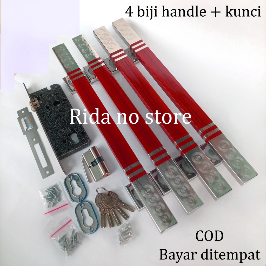 1 set Gagang Pintu Rumah Minimalis 45 cm dan 33 cm Handle Pegangan Pintu kayu