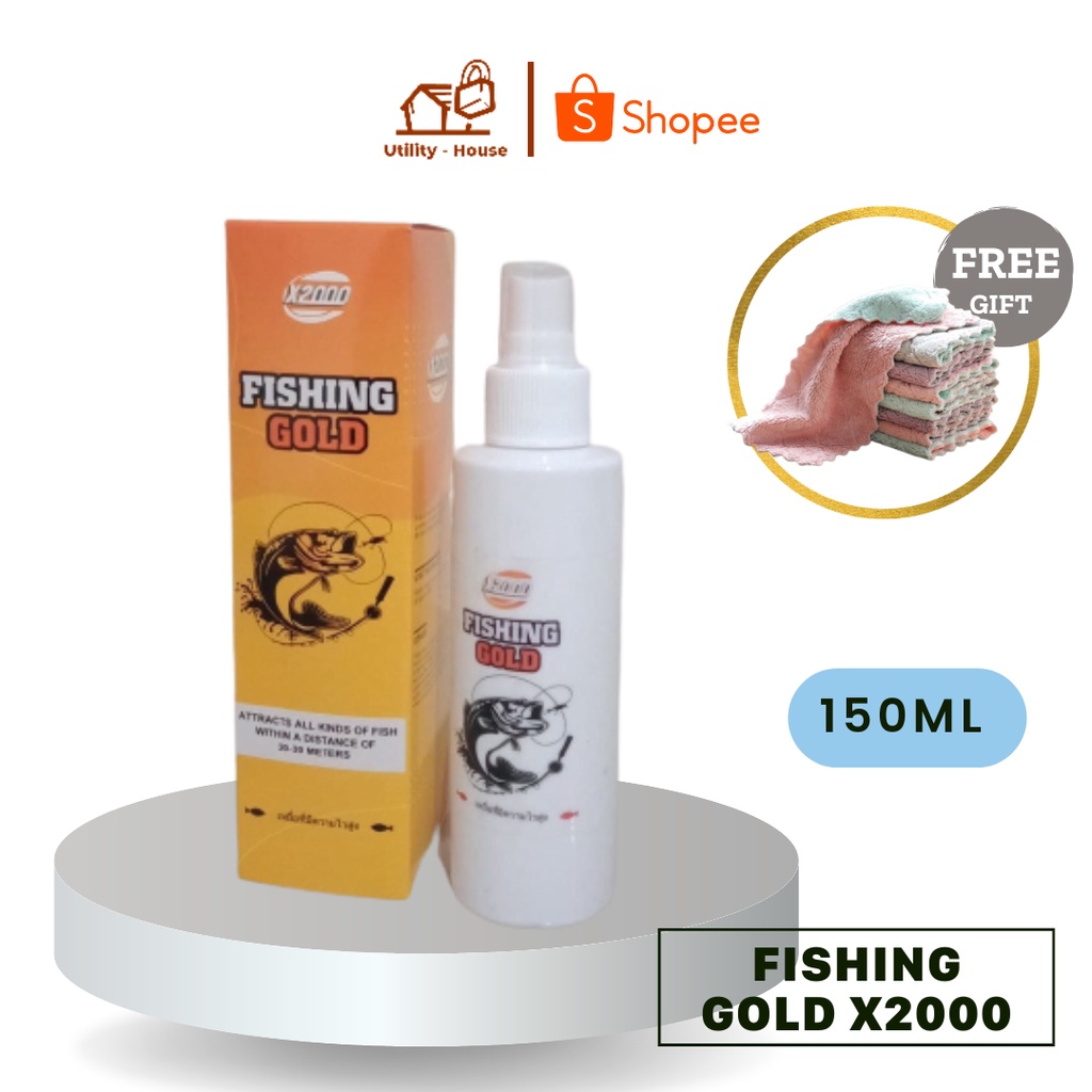 [Kehabisan persediaan] Fishing Gold X2000, semprotan umpan ikan X2000, fishing bait spray X2000 mena