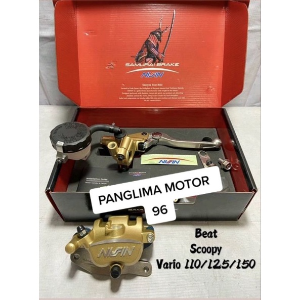 PAKETAN MASTER REM NISSIN SAMURAI + KALIPER NISSIN SAMURAI BEAT / SCOOPY / VARIO 110/125/150