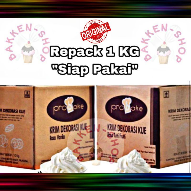 

Probake Butter Cream Siap Pakai/Krim Dekorasi Probake 1kg