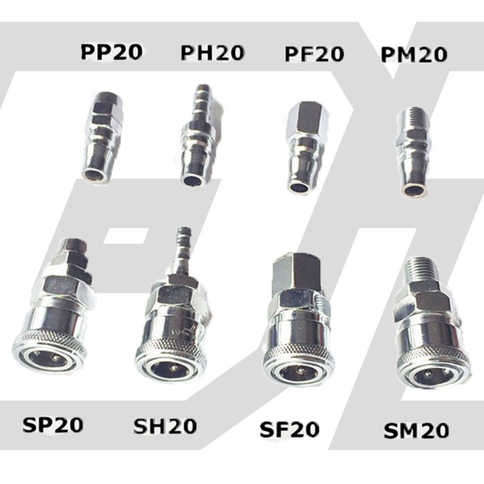 Quick coupler PF 20 coupling PF20 20ph SAMBUNGAN SELANG ANGIN COUPLER - PF20