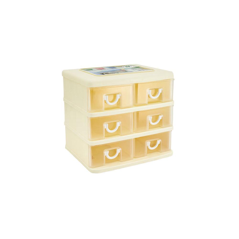 GREEN LEAF 7906 LACI MINI CONTAINER 3 SUSUN / RAK CABINET STORAGE BOX / KOTAK PENYIMPANAN BARANG