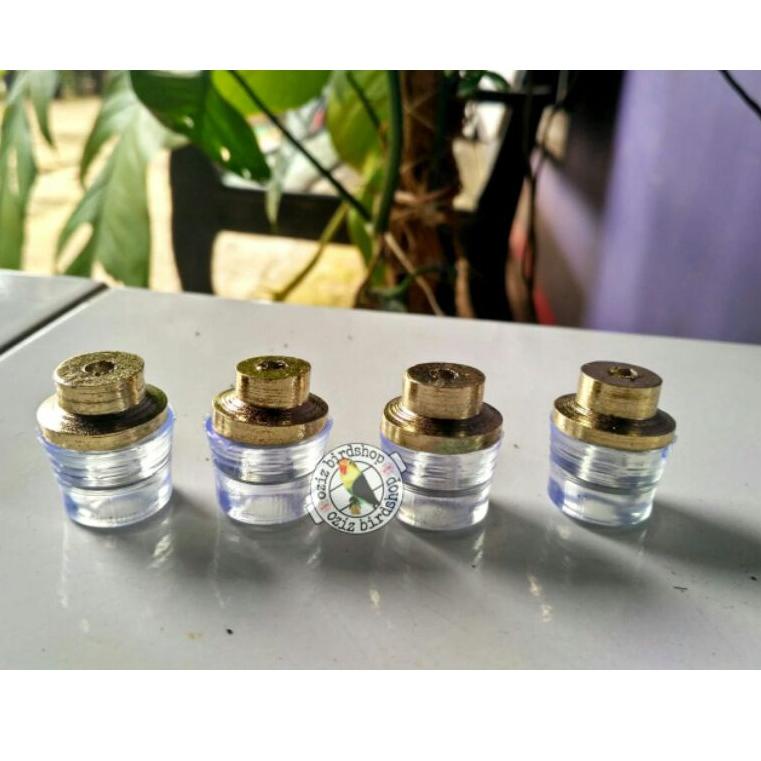 "GEM.18Oc22ᵟ" kaki karet sangkar  bening bantalan gold Rep BNR