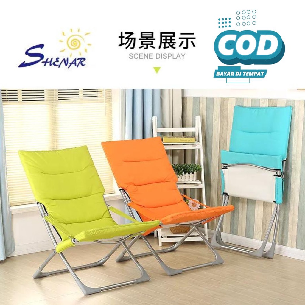 MORRIS CHAIR KURSI LIPAT SANTAI DEWASA / KURSI MALAS - KURSI LIPAT OUTDOOR DAN INDOOR - KURSI LIPAT SANTAI PORTABLE MUDAH DI BAWA PERGI SHENAR88 (BISACOD)