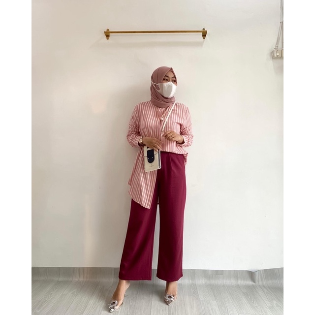 OLIVIA CULLOTE | KULOT WANITA CELANA PANJANG HIGHWAIST 7/8