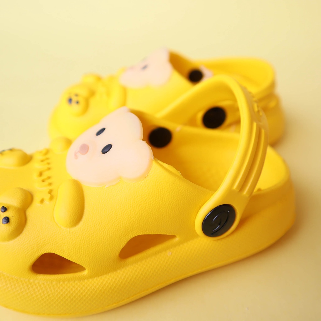 Nuna Store Sepatu Sandal Beruang Cute Anak Laki Laki Tali Belakang / Sandal Anak Terbaru