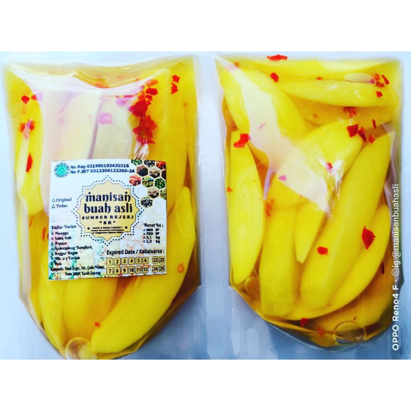 

Manisan Buah Mangga Pedas Kemasan Ekonomis 250 Gram
